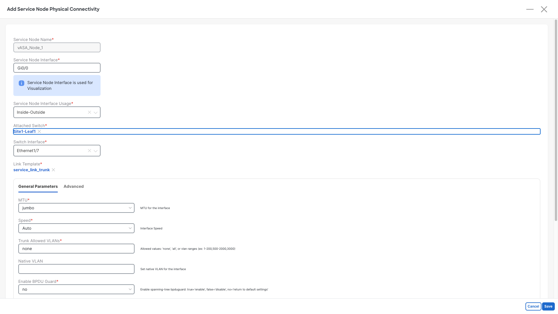 Add Service Cluster