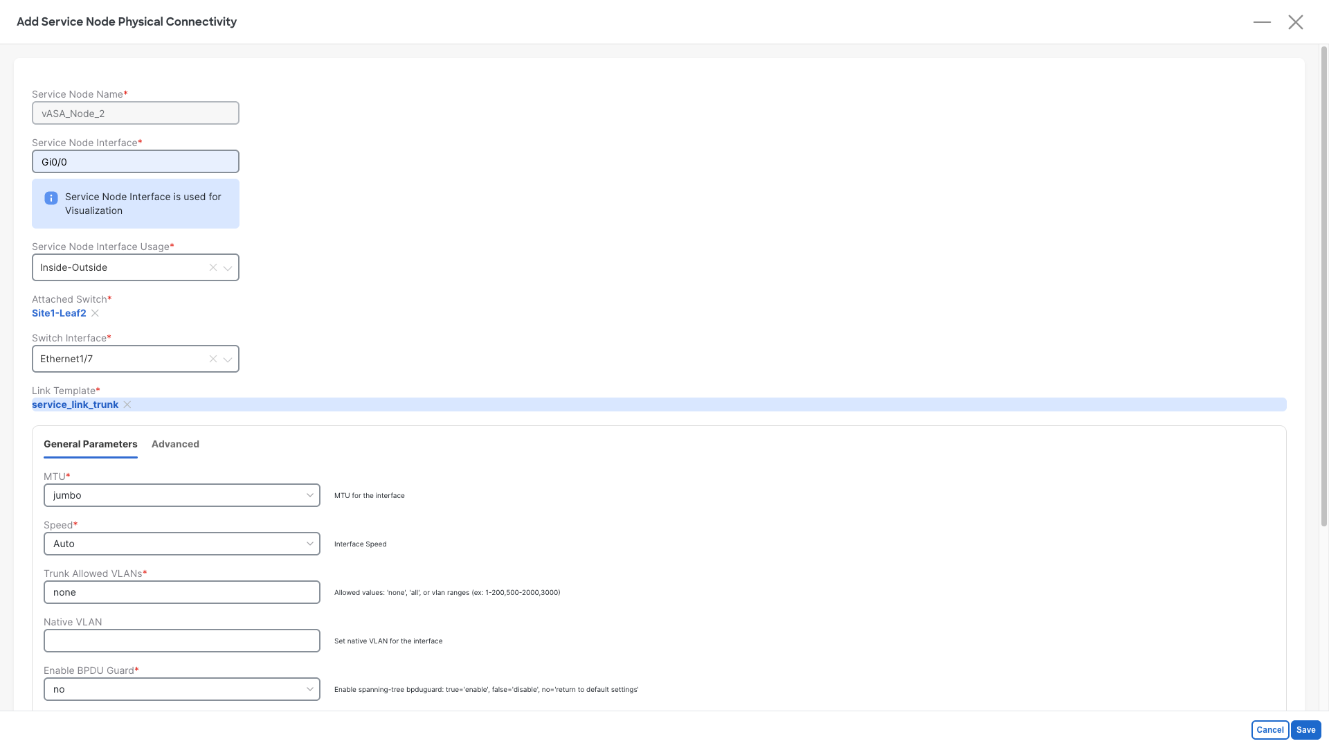 Add Service Cluster