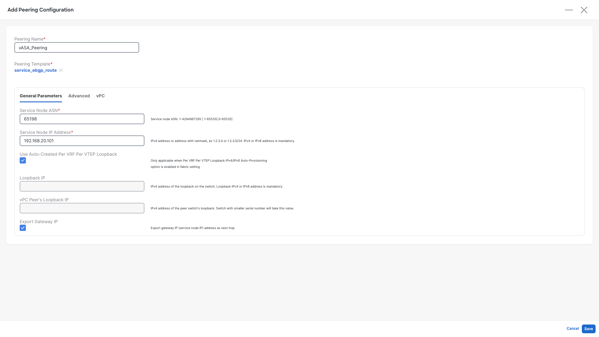 Add Service Cluster