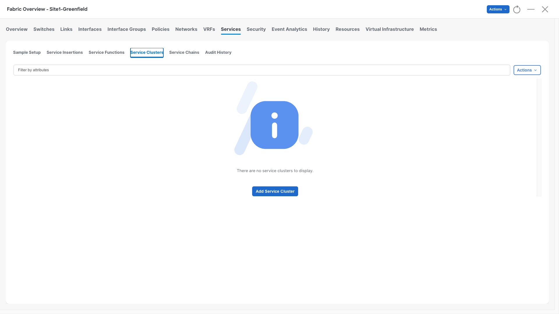 Add Service Cluster